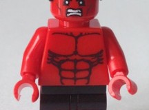 Red Hulk Green Pea Toys Custom Minifigure