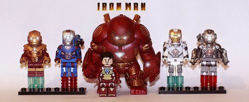 ⎡MINIFIGS FACTORY⎦Custom Iron Man Earth 90266 Armor Minifigure 