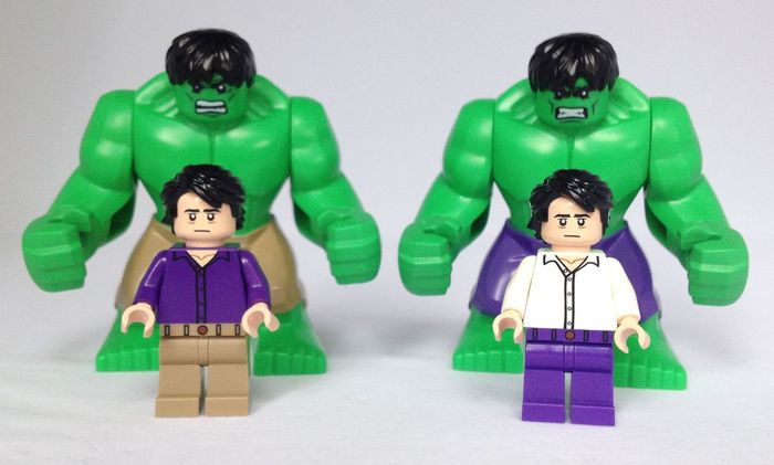 Bruce Banner & Hulk Minifigures