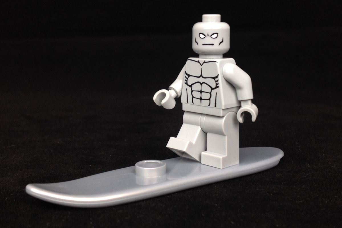 G3 Custom Minifigure Gashapon MOC LEGO Nuovo in Blister Silver Surfer 