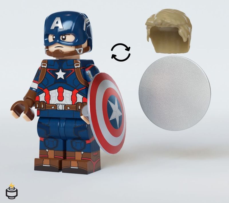 Captain America AOU Jaka Brick Custom Minifigure