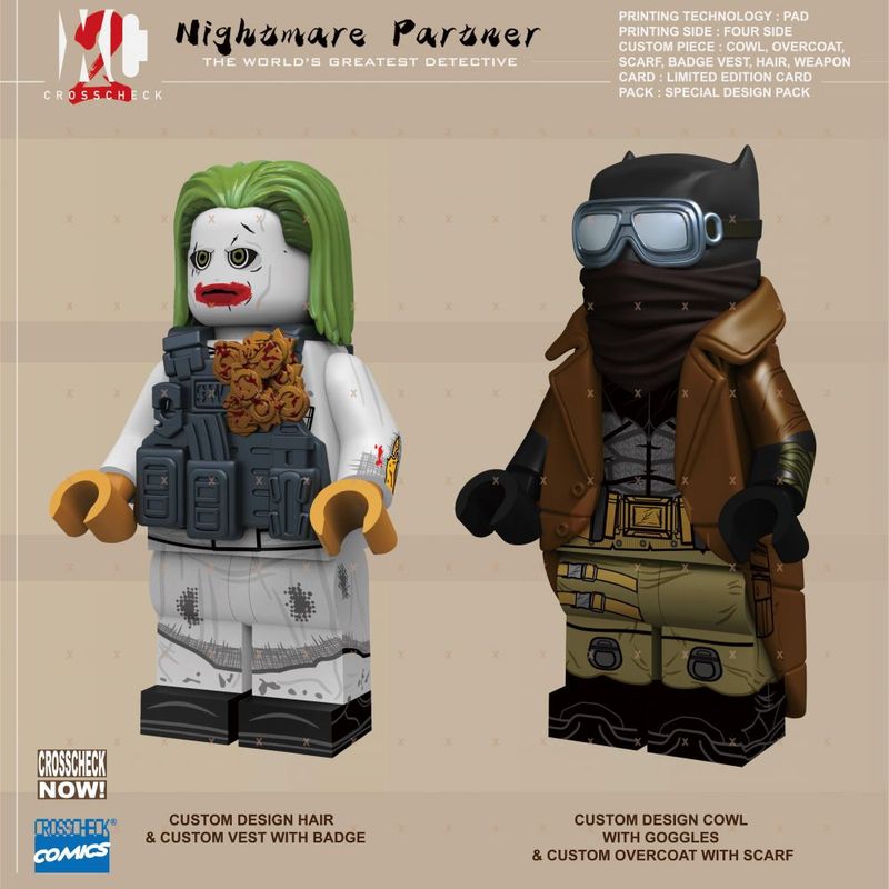 Nightmare Partner Knight & Joker XC Custom Minifigures