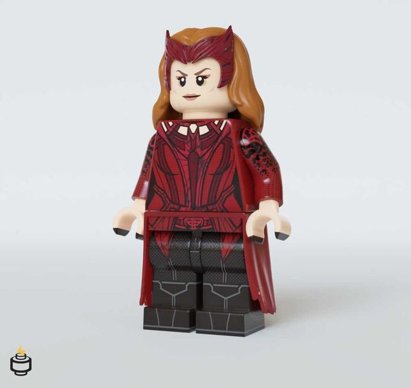 Scarlet Sorcerer V2 Jaka Brick Custom Minifigure