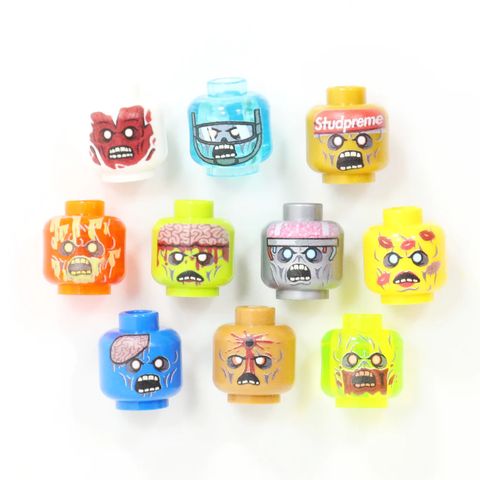 BrickTactical Zombie Color Head Pack
