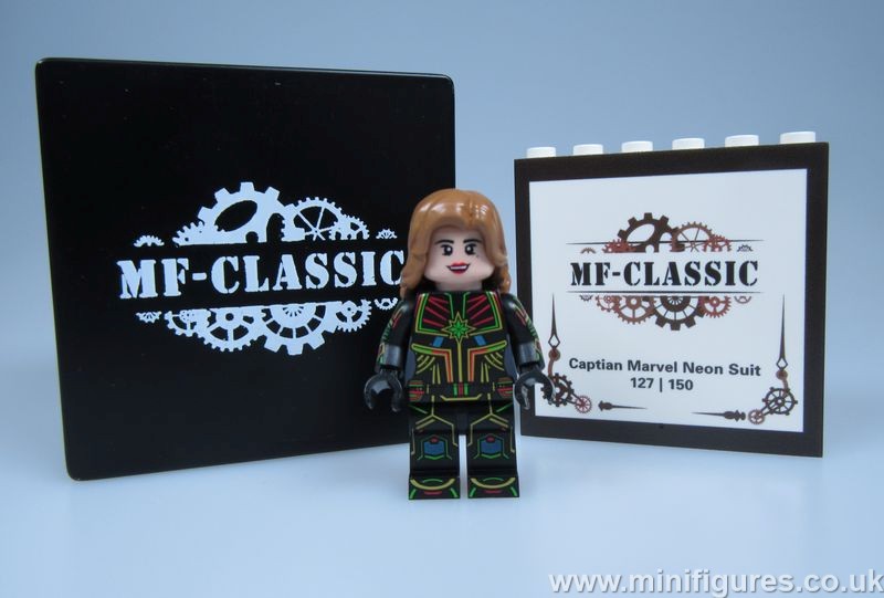 Neon Captain Marvel MF Custom Minifigure